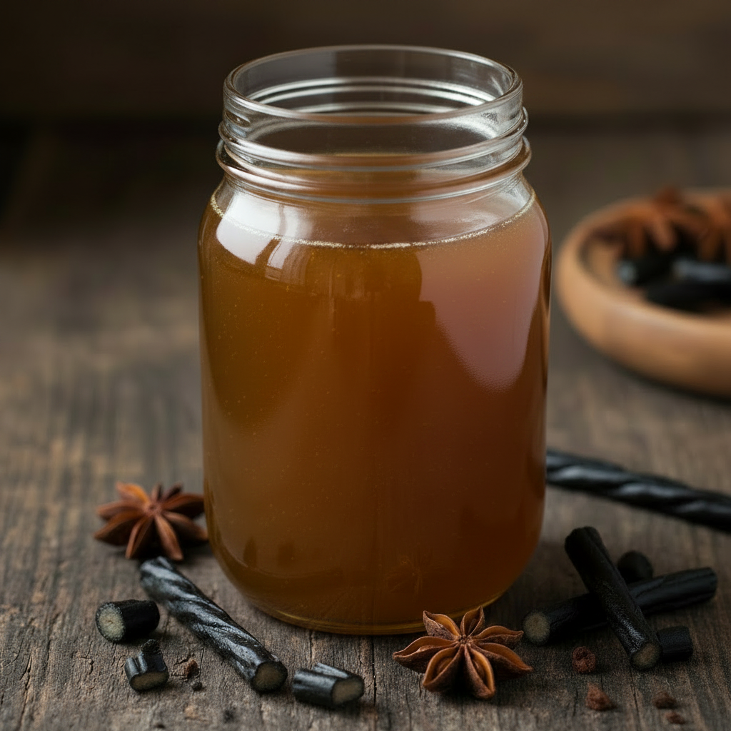 Black Licorice Infused Honey - Lighter Amber