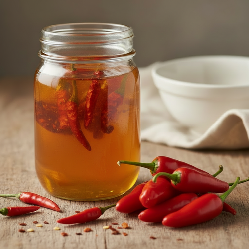 Chili Pepper Infused Honey - Small Peppers Only